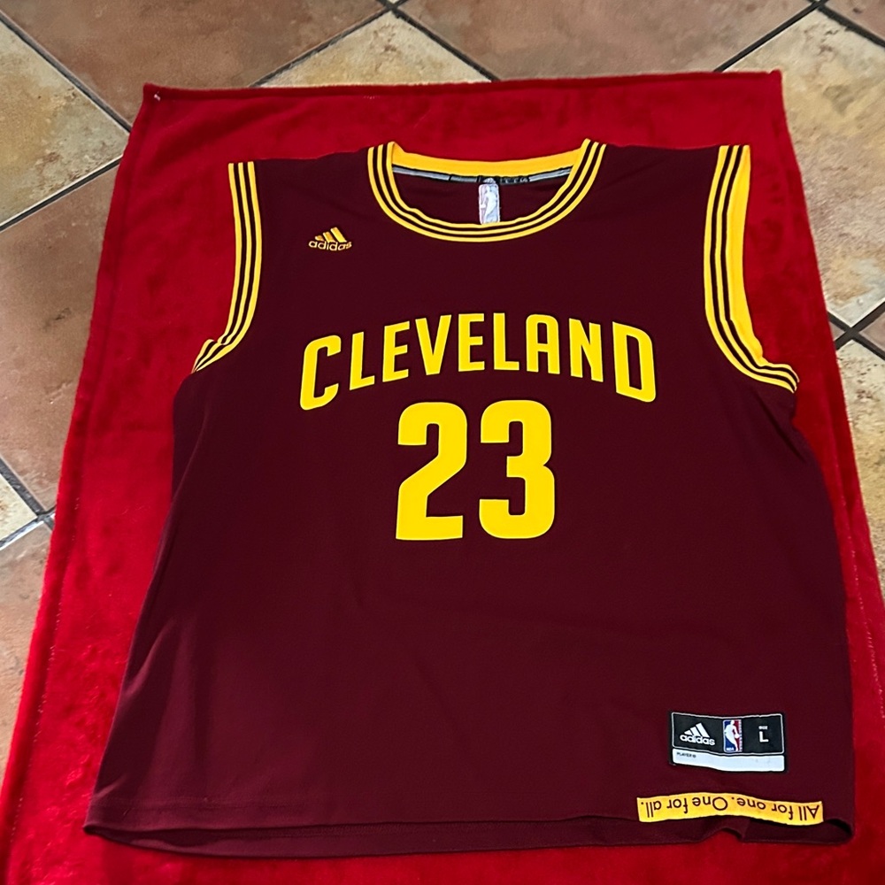 Adidas Cleveland Maroon and Yellow Jersey